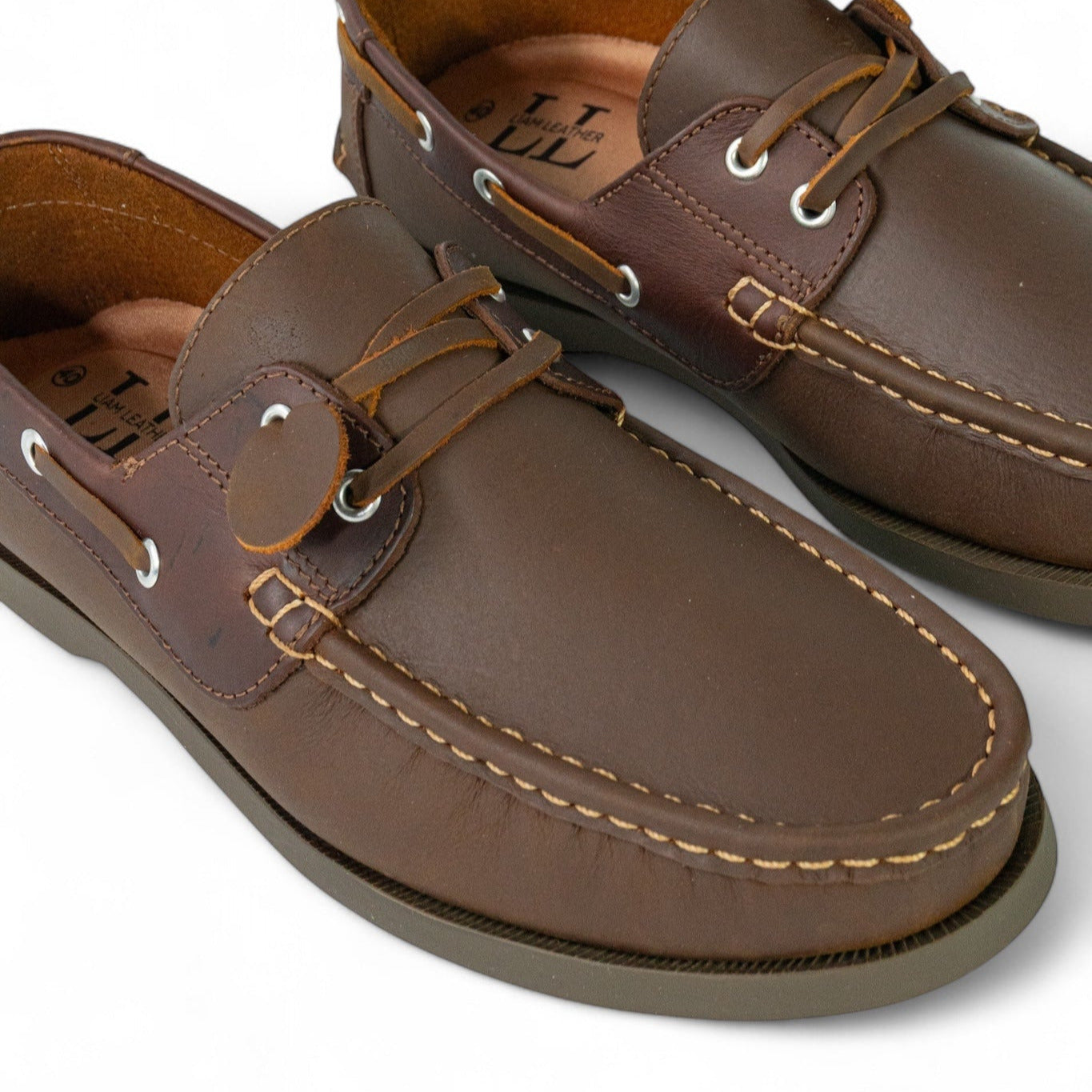 Mocasin Apache Combinado 13. Miel x Cogñac Brillo