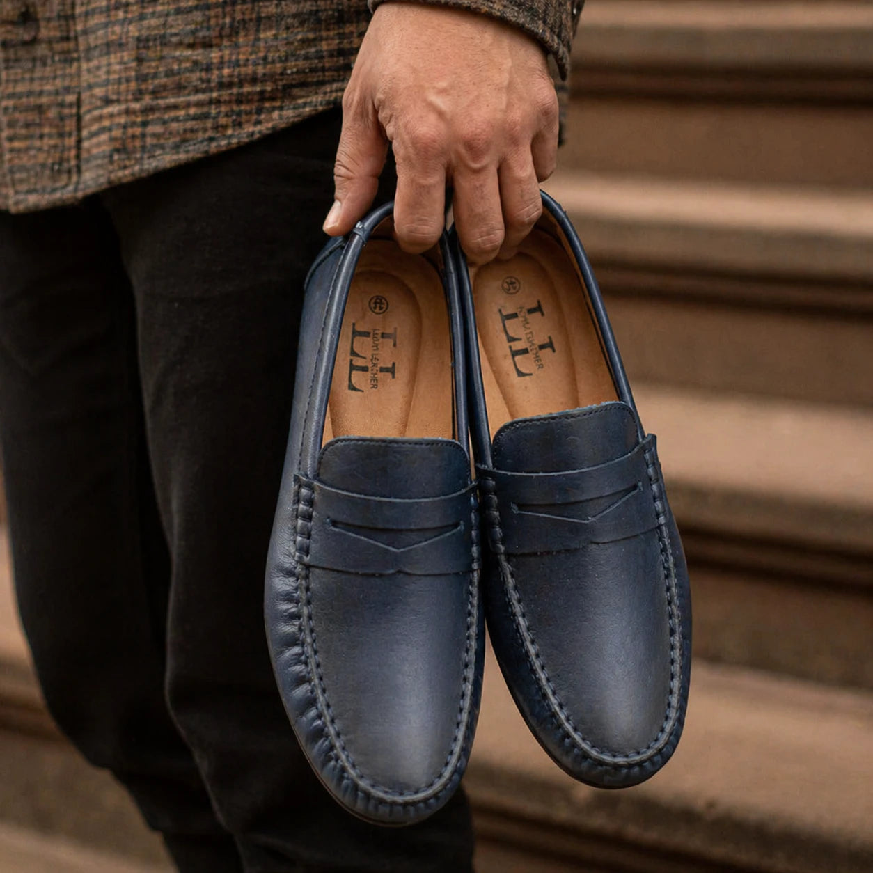 Mocasin Antifaz 8. Azul Espasolado