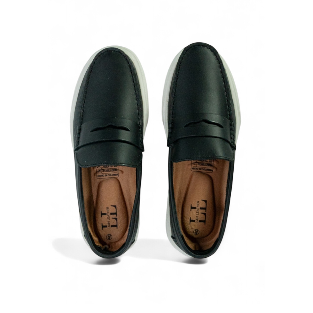 Mocasin Penny Loafers - Negro