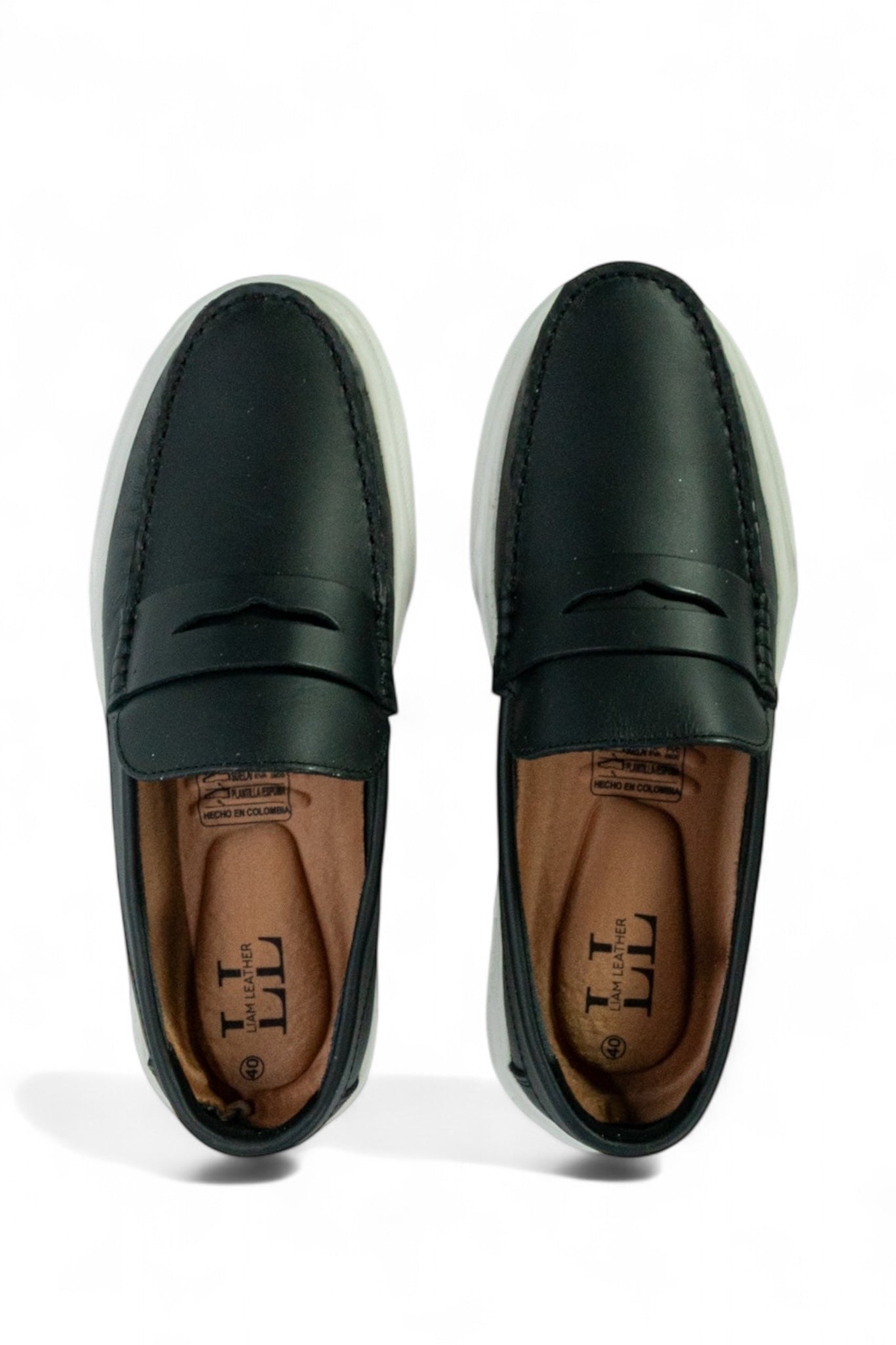 Mocasin Penny Loafers - Negro