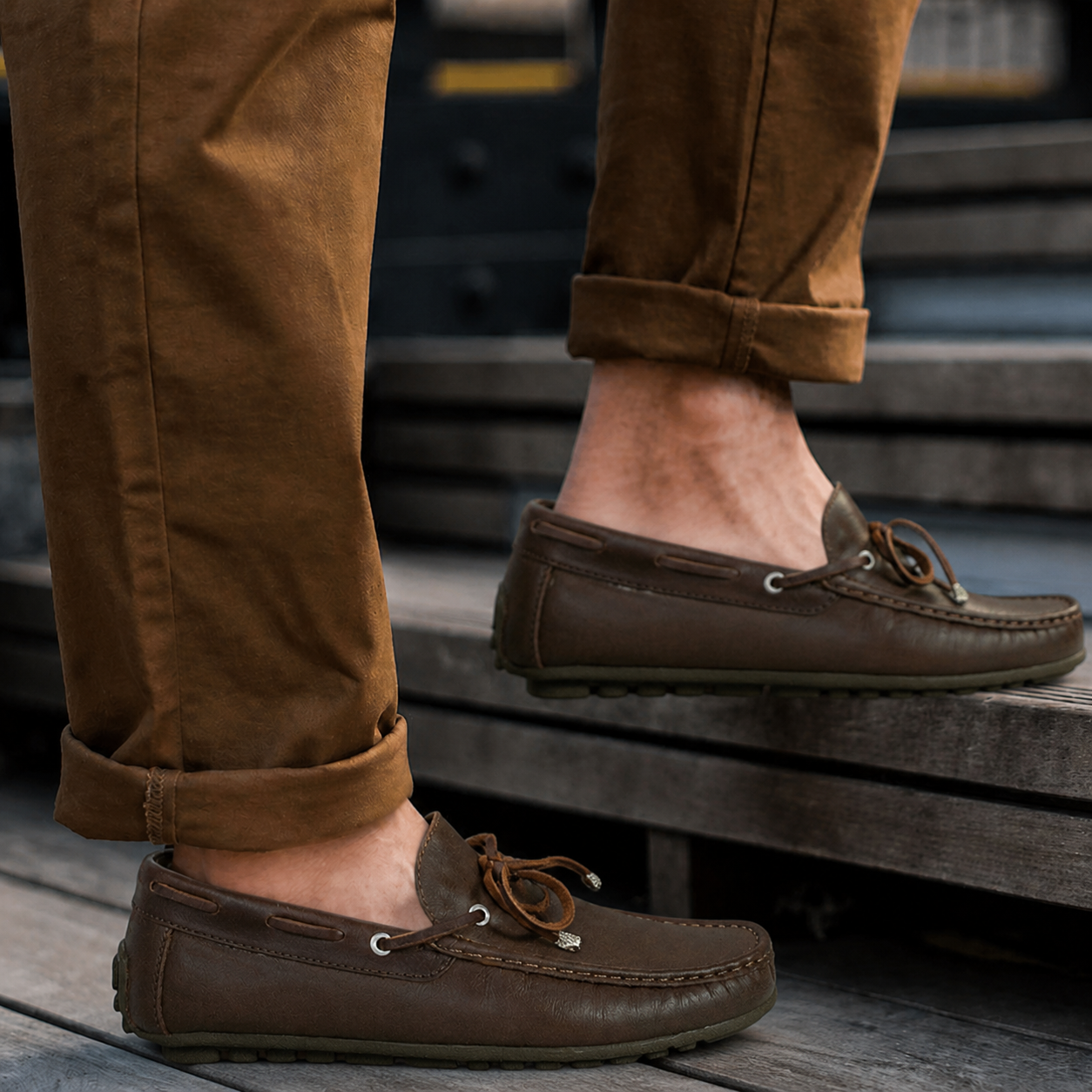 Mocasin Driver - Miel Oscuro graso