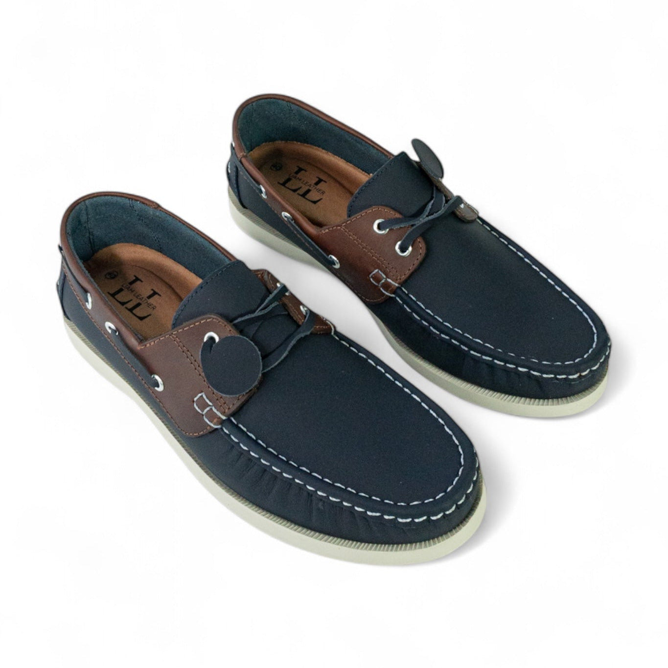 Mocasin Apache Combinado - Azul Cogñac