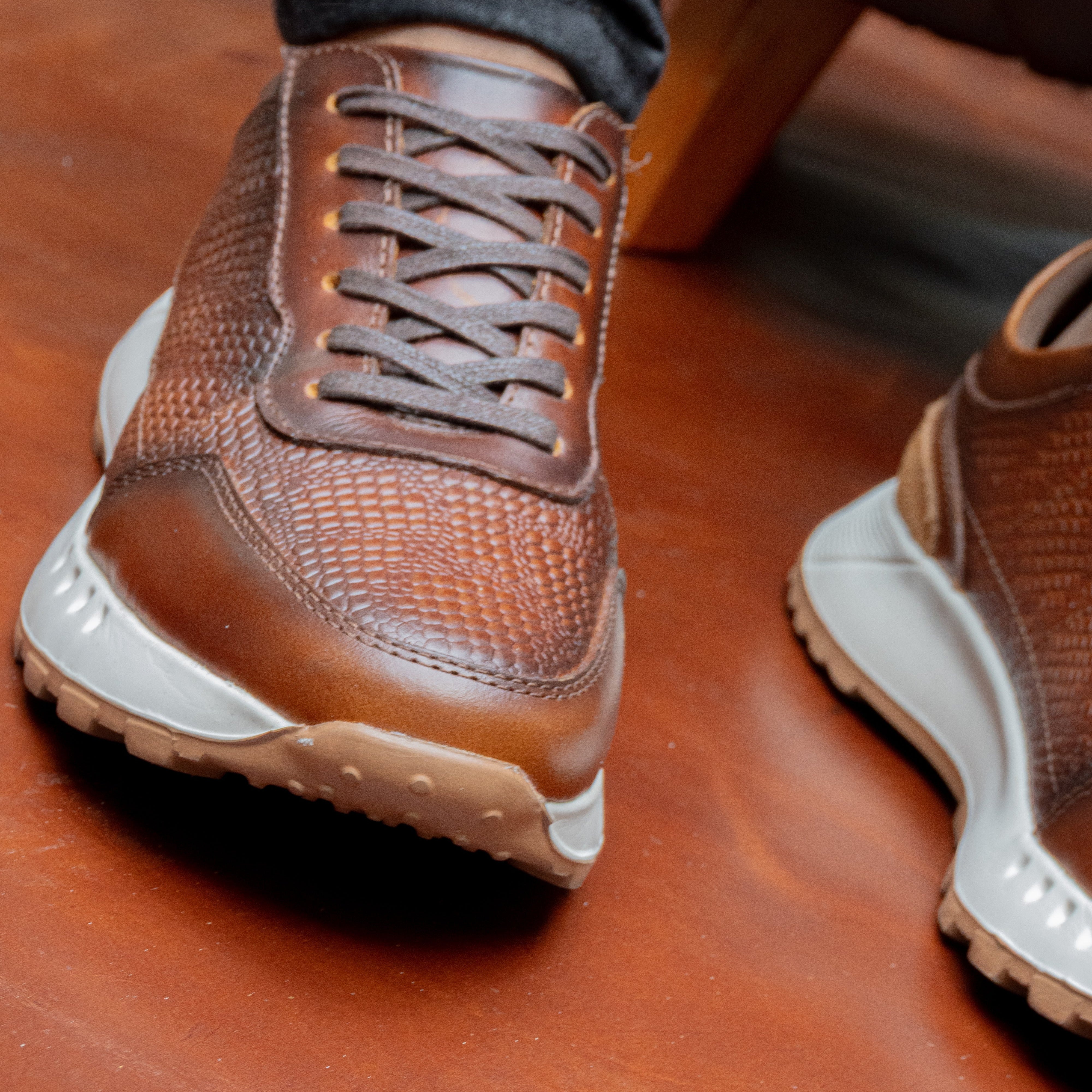 Tenis de cuero para hombre Liam