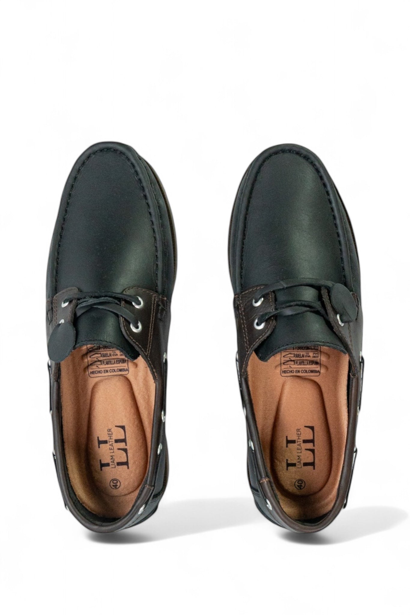 Mocasin Apache Combinado - Negro Cafe