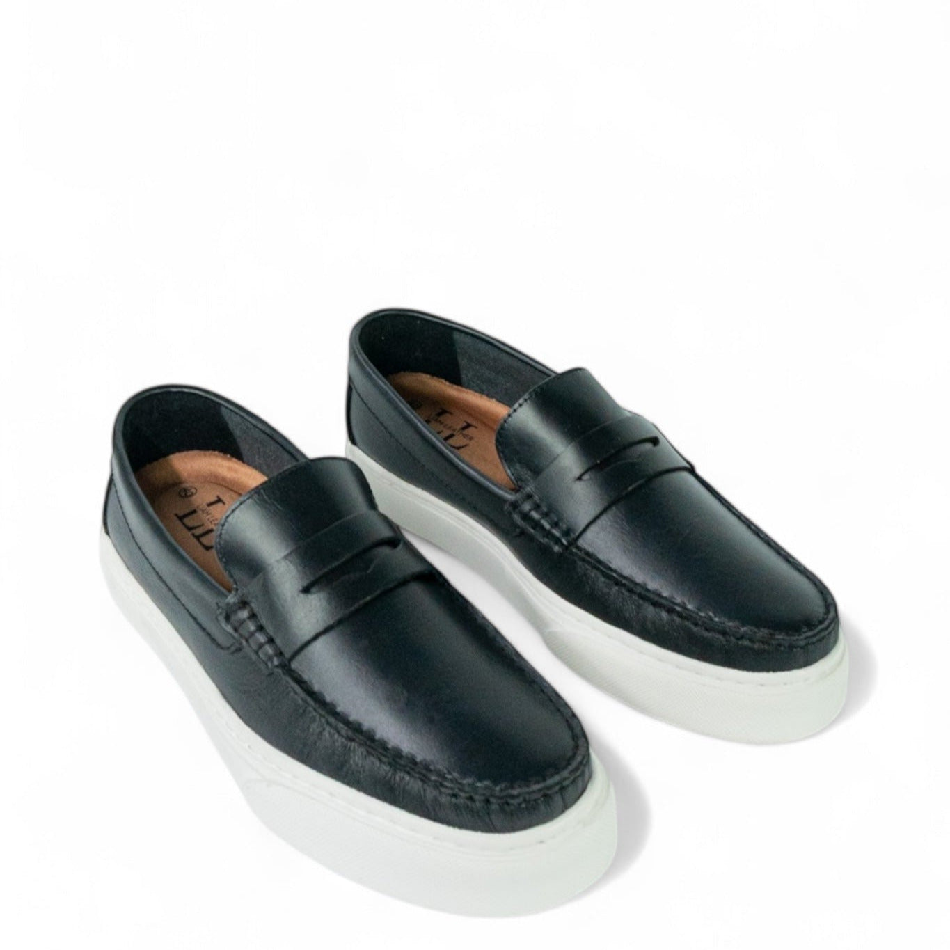 Mocasin Penny Loafers - Negro Brillante