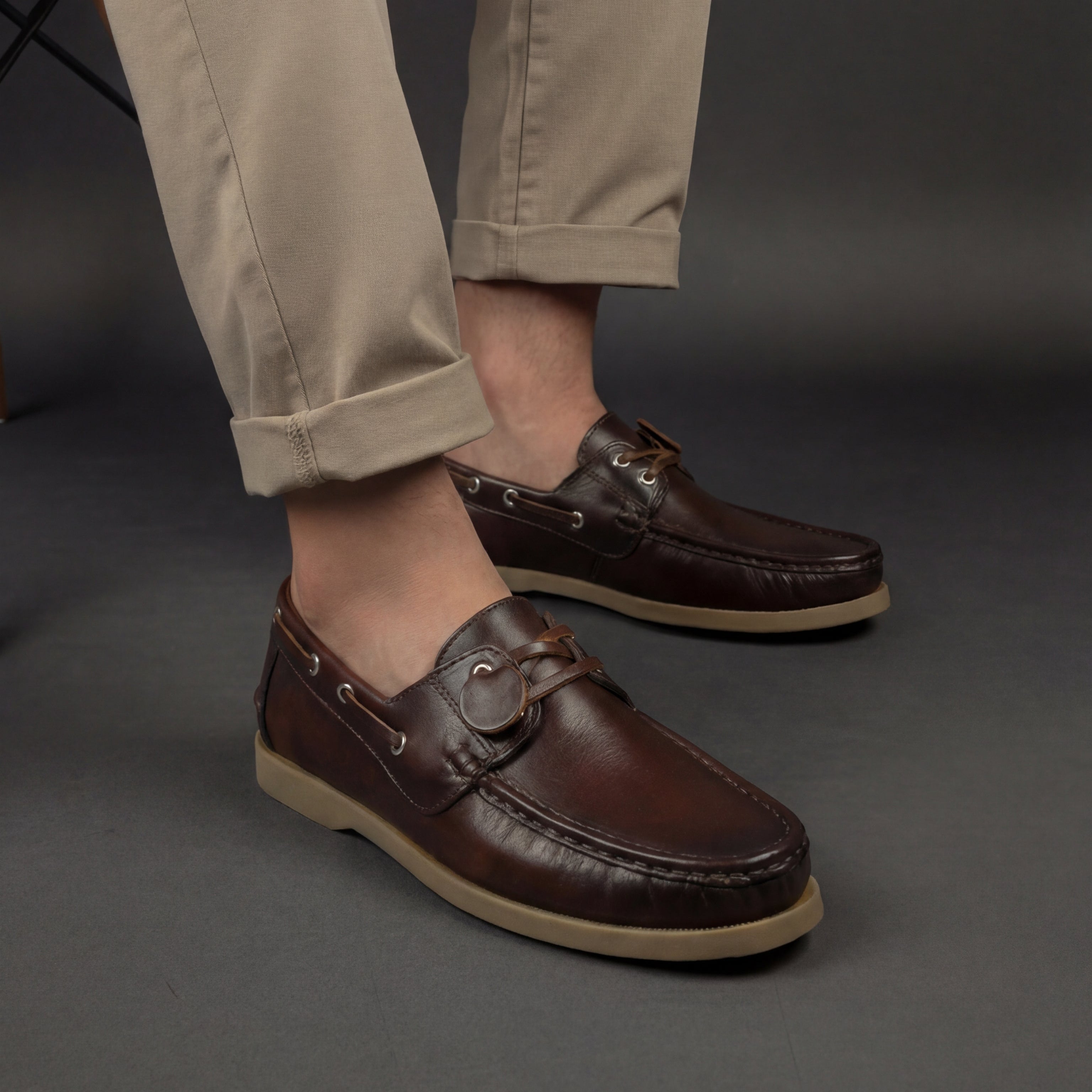 Mocasin Apache Unicolor - Cogñac Aerografo