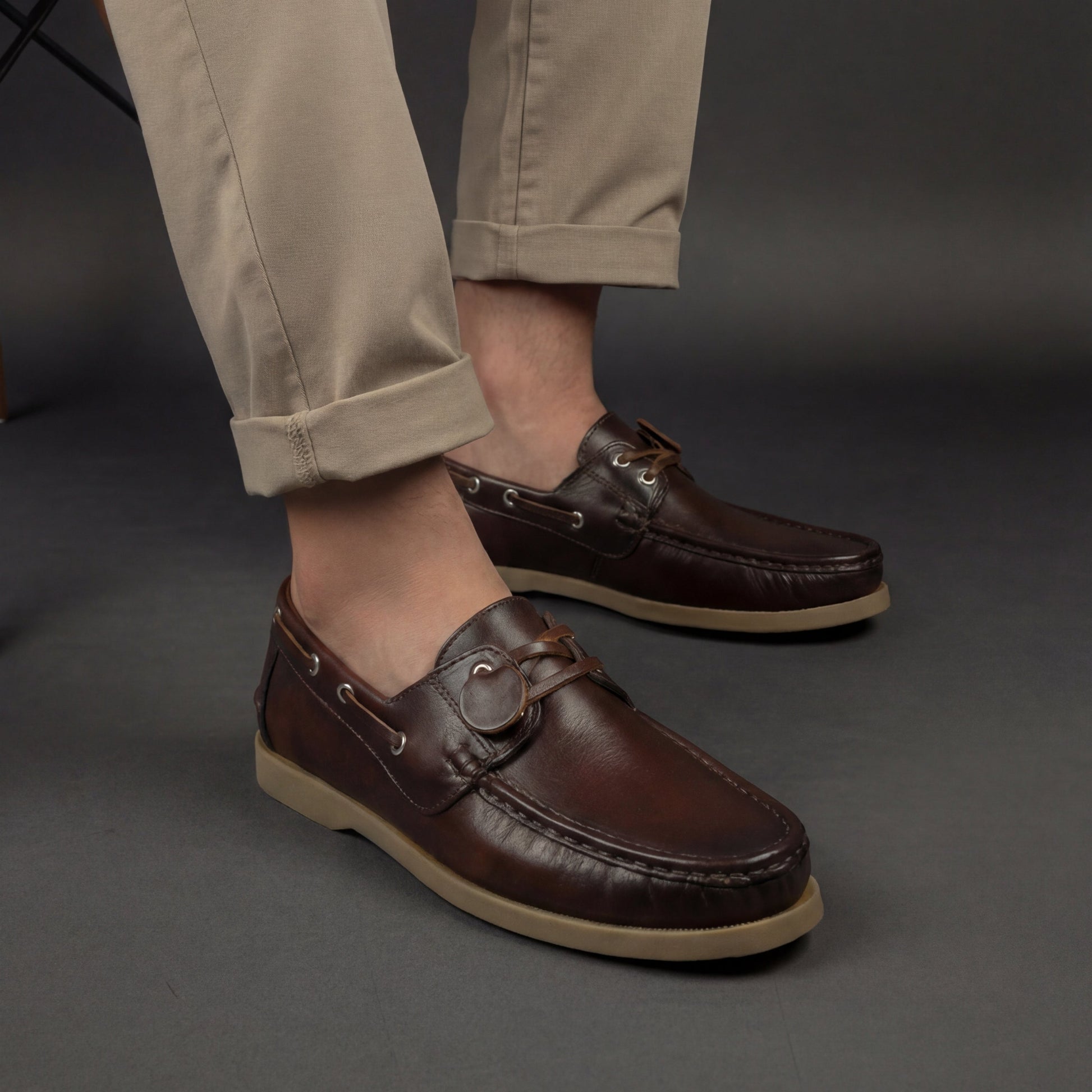 Mocasin Apache Unicolor - Cogñac Aerografo