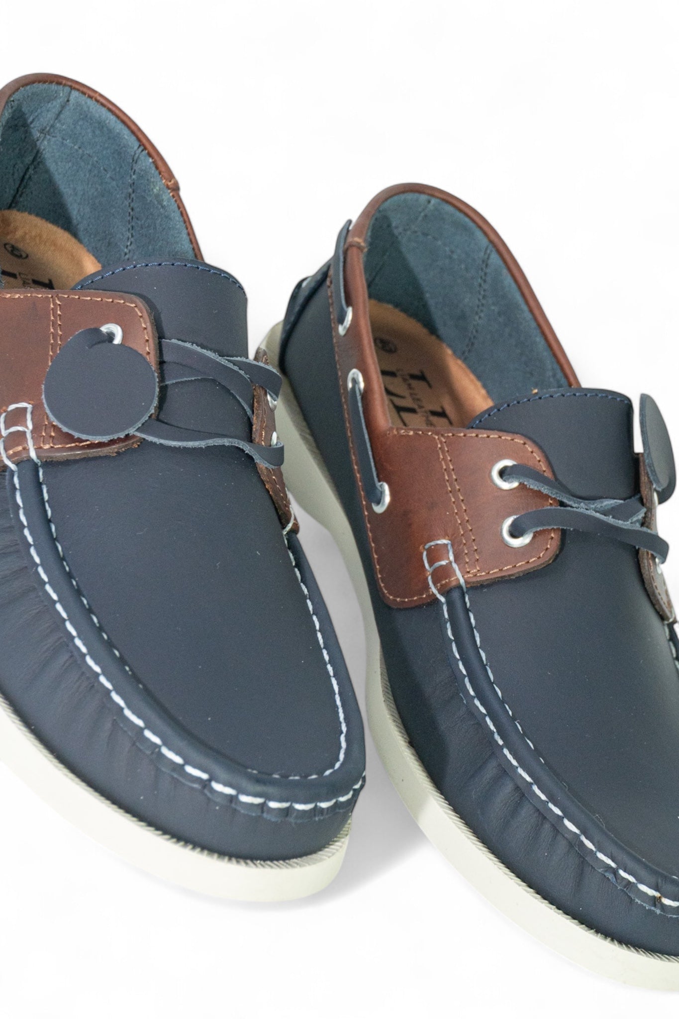 Mocasin Apache Combinado - Azul Cogñac