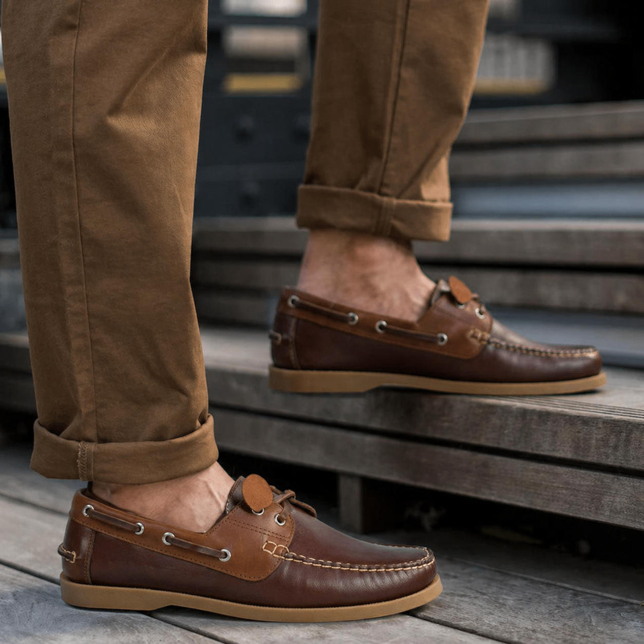 Mocasin Apache Combinado - Cogñac Miel