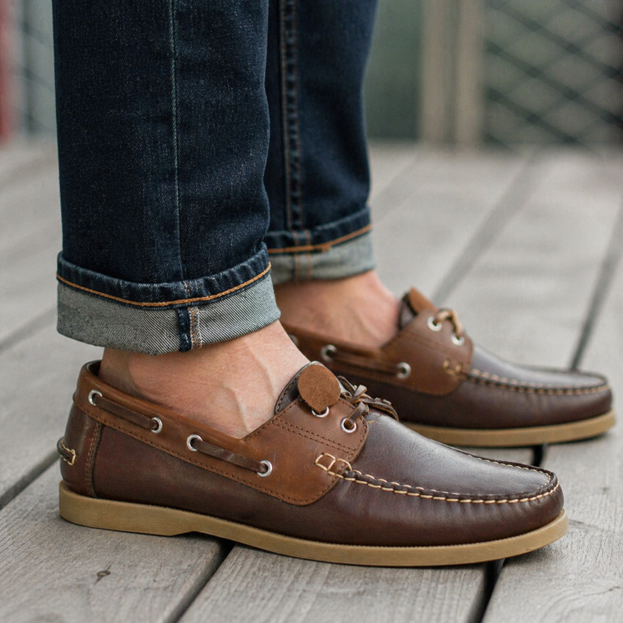 Mocasin Apache Combinado - Cogñac Miel