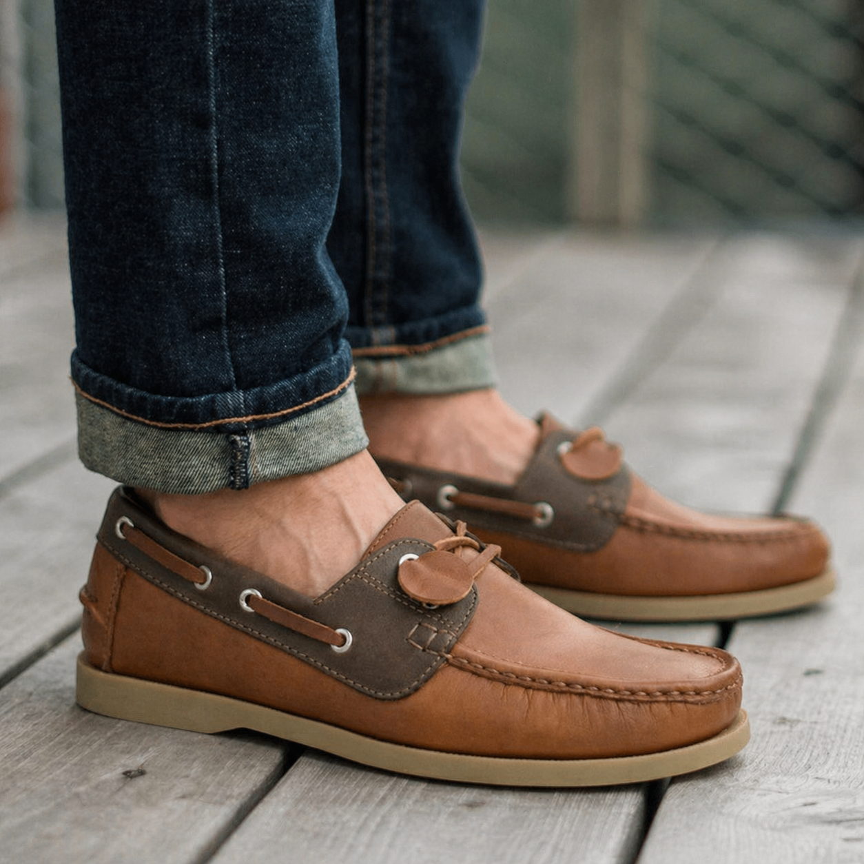 Mocasin Apache Combinado - Miel café