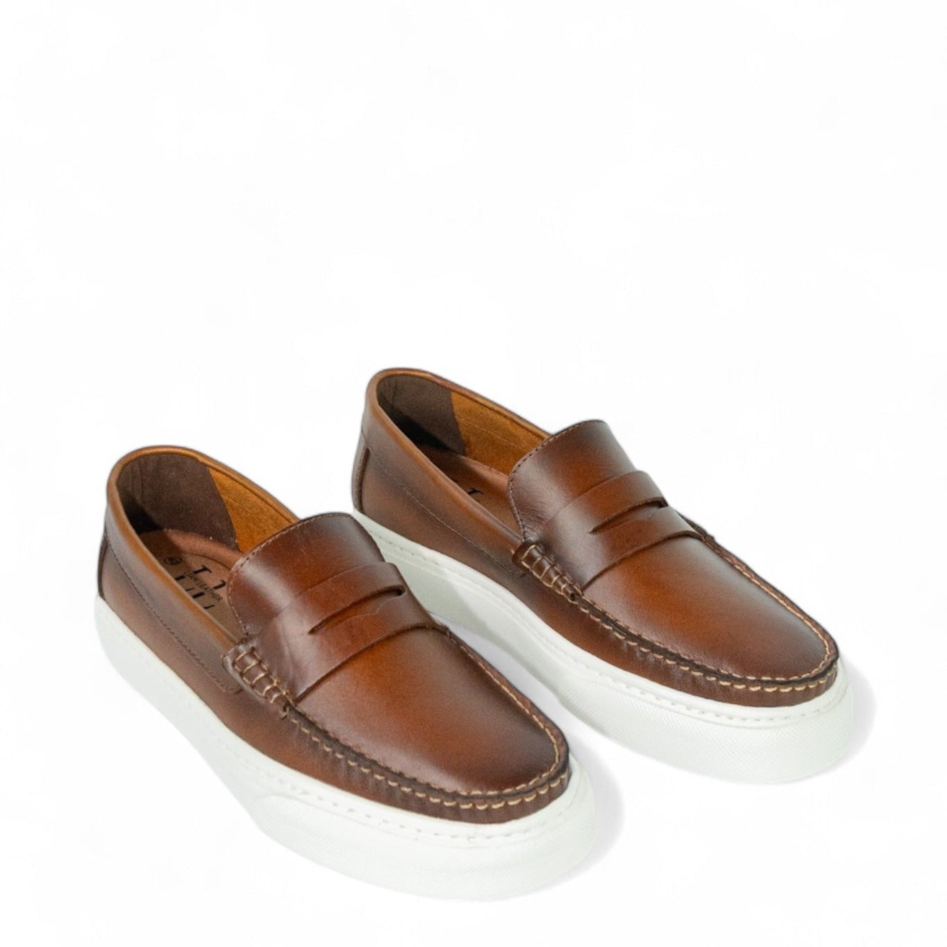 Mocasin Penny Loafers - Miel Aerografo