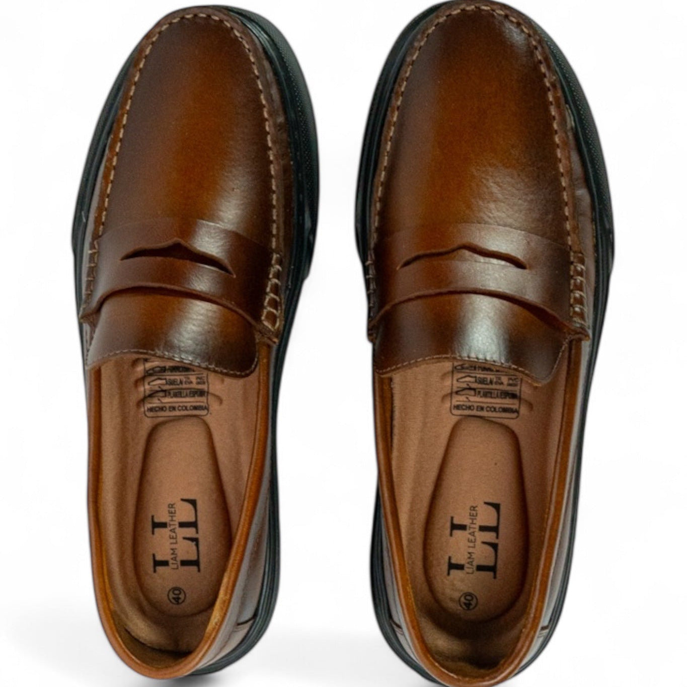 Mocasin Penny Loafers - Miel Aerogarfo suela negra