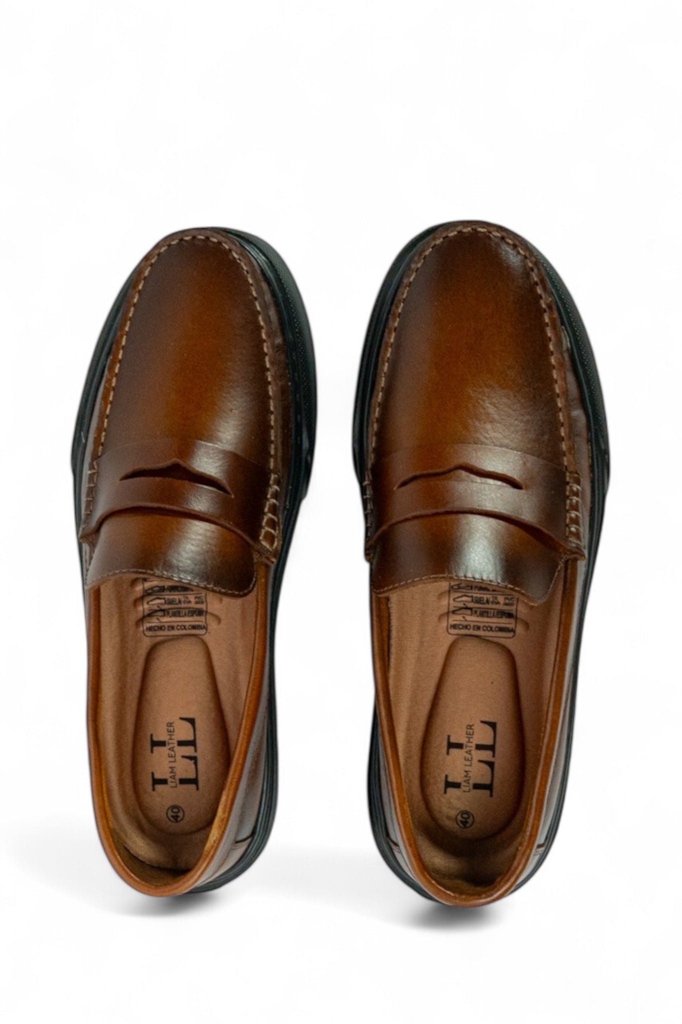 Mocasin Penny Loafers - Miel Aerogarfo suela negra