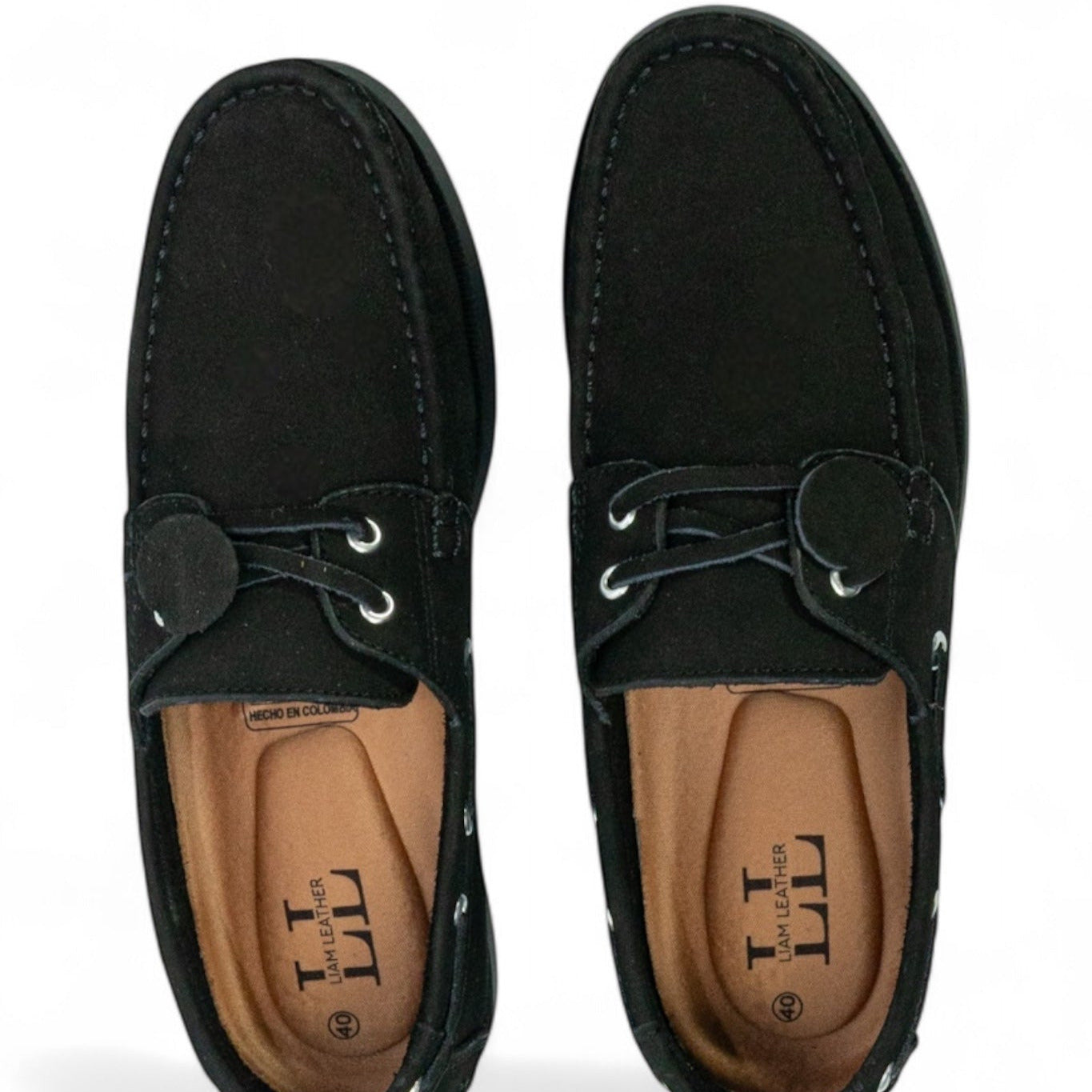 Mocasin Apache Unicolor - Nobuck Negro