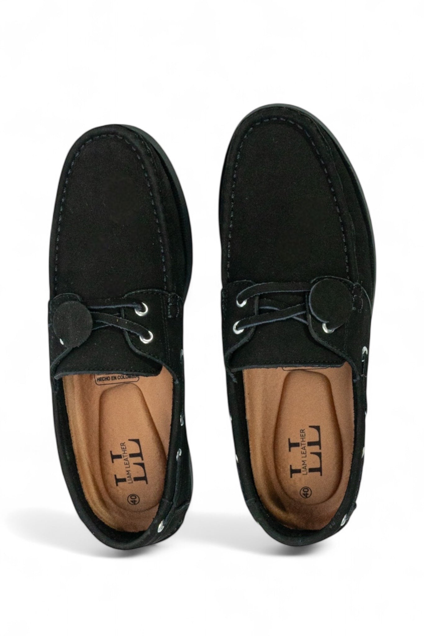 Mocasin Apache Unicolor - Nobuck Negro