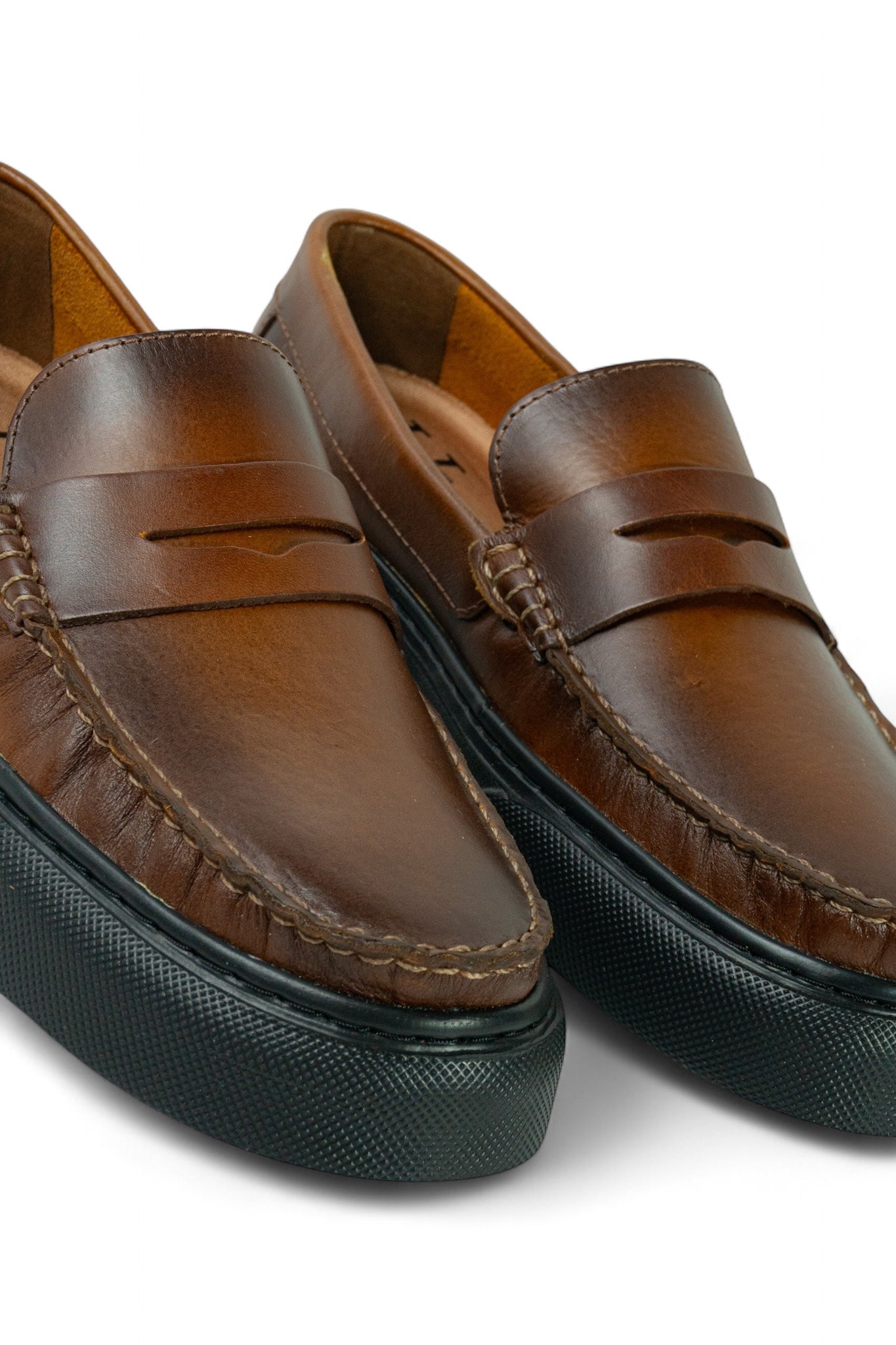 Mocasin Penny Loafers - Miel Aerogarfo suela negra
