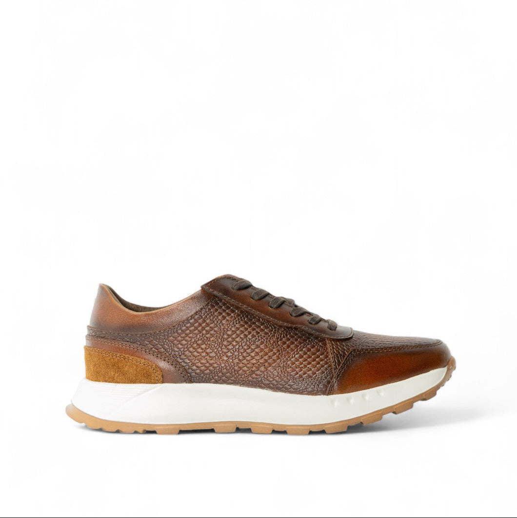 Tenis de cuero para hombre Liam Miel