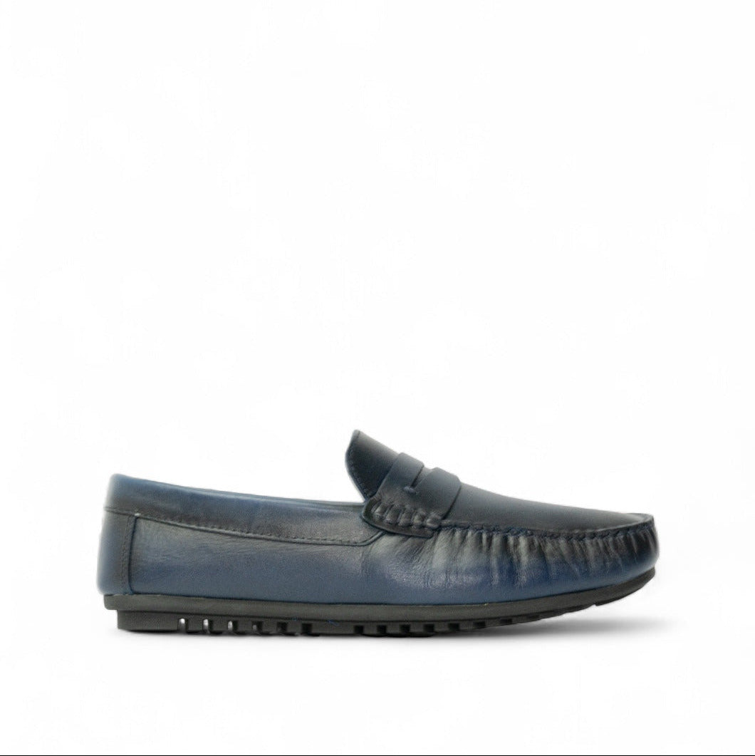 Mocasin Antifaz 8. Azul Espasolado