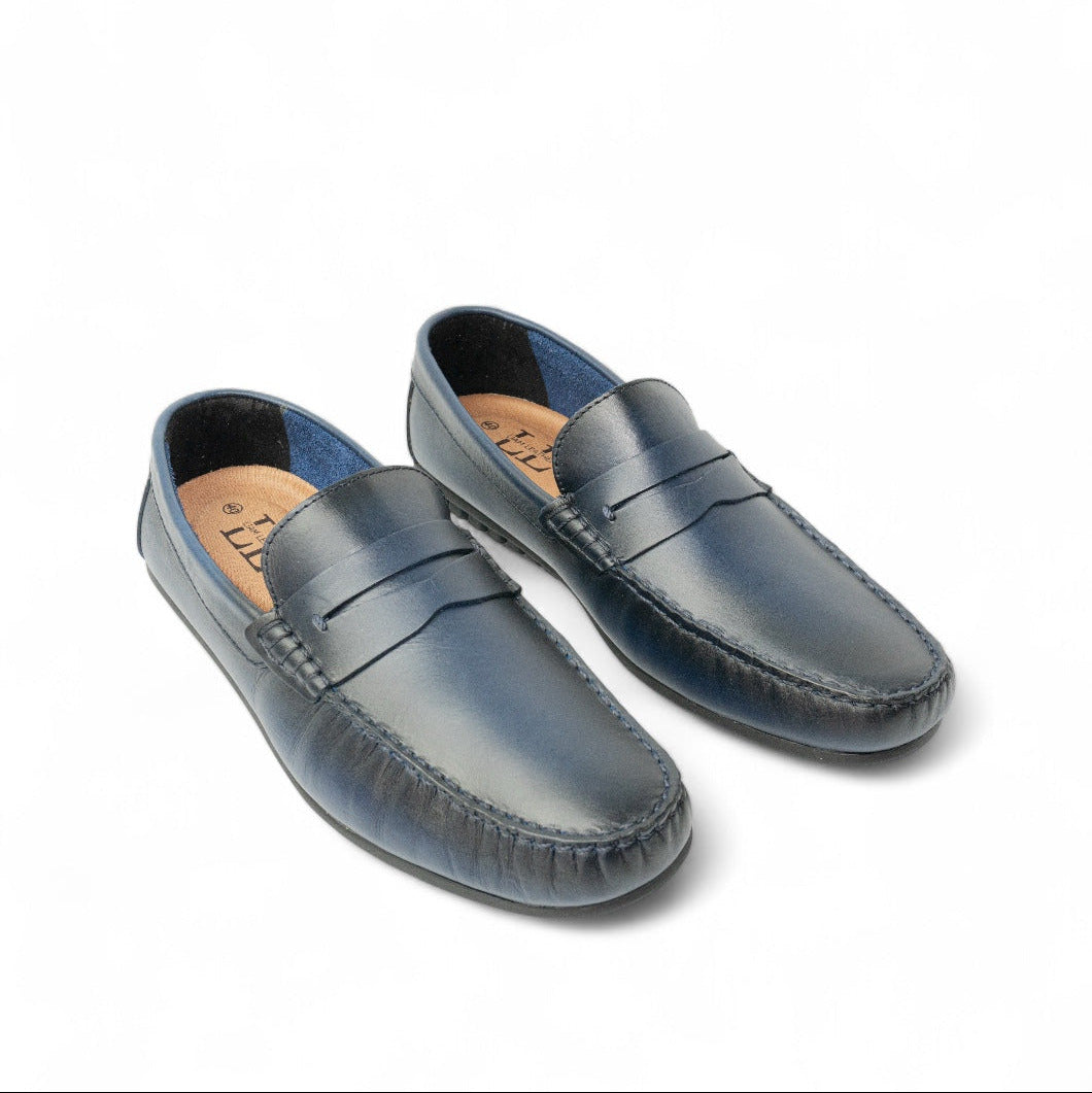 Mocasin Antifaz 8. Azul Espasolado