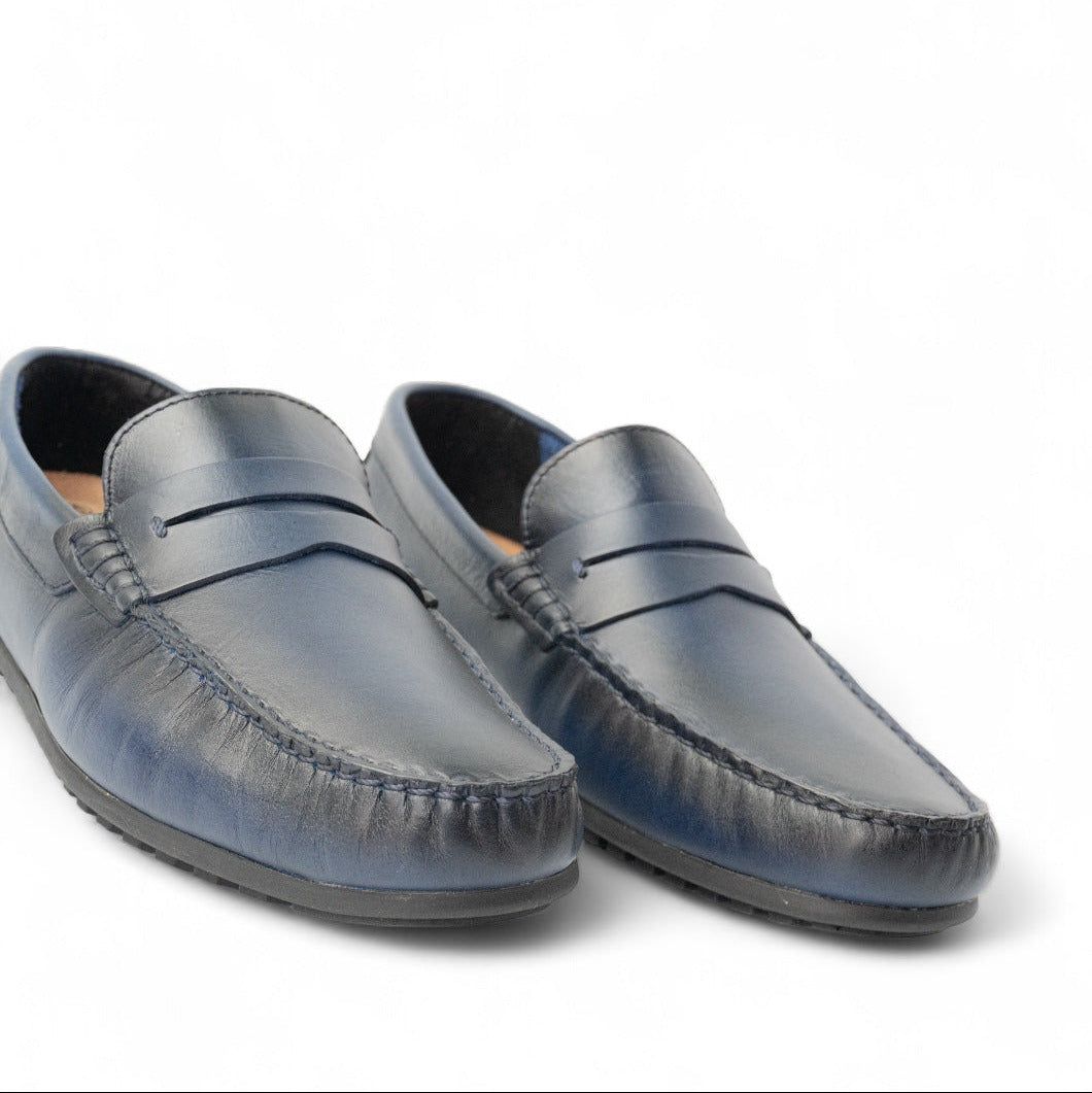Mocasin Antifaz 8. Azul Espasolado
