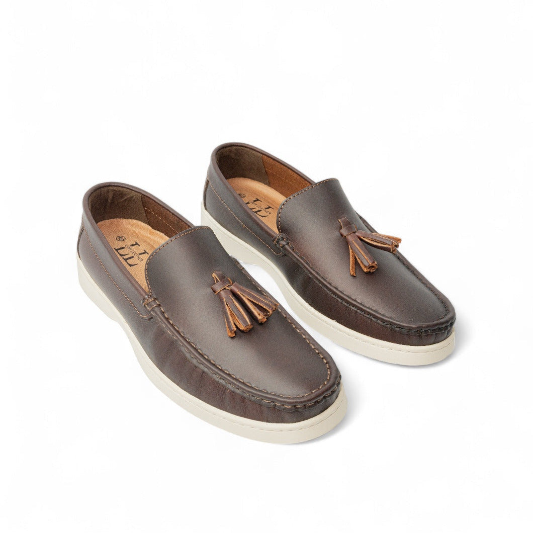 Mocasin de cuero para hombre Antonelo Cogñac