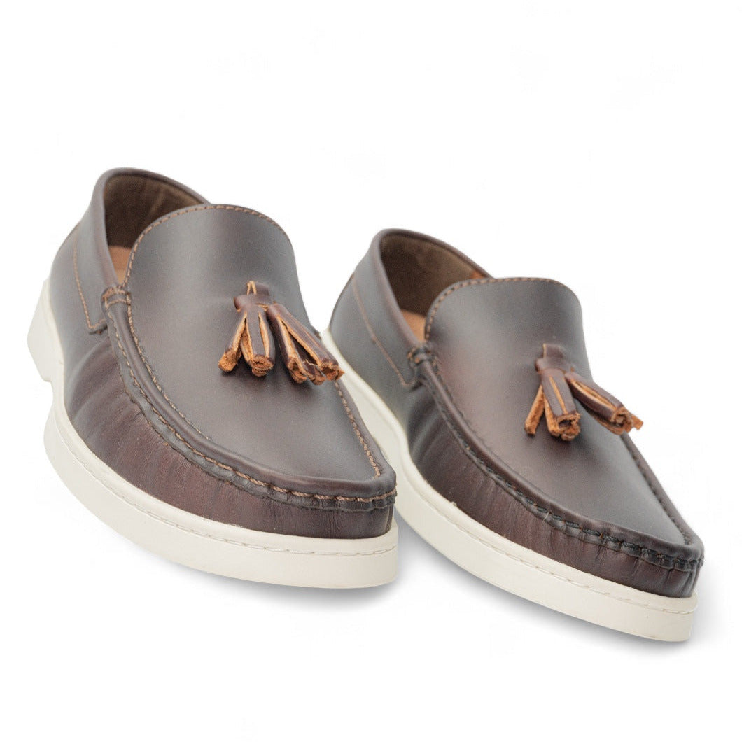Mocasin de cuero para hombre Antonelo Cogñac