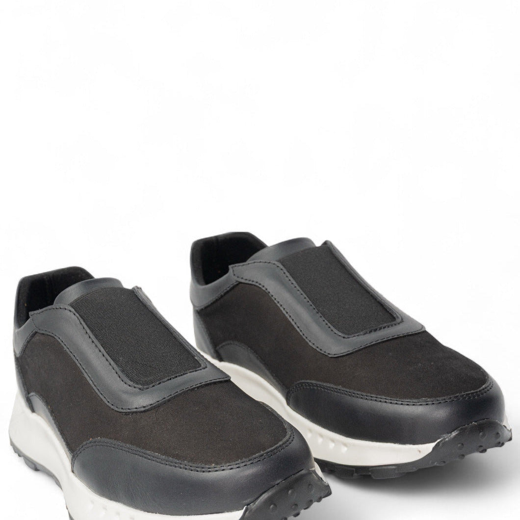 Tenis de cuero para hombre Thiago Negro