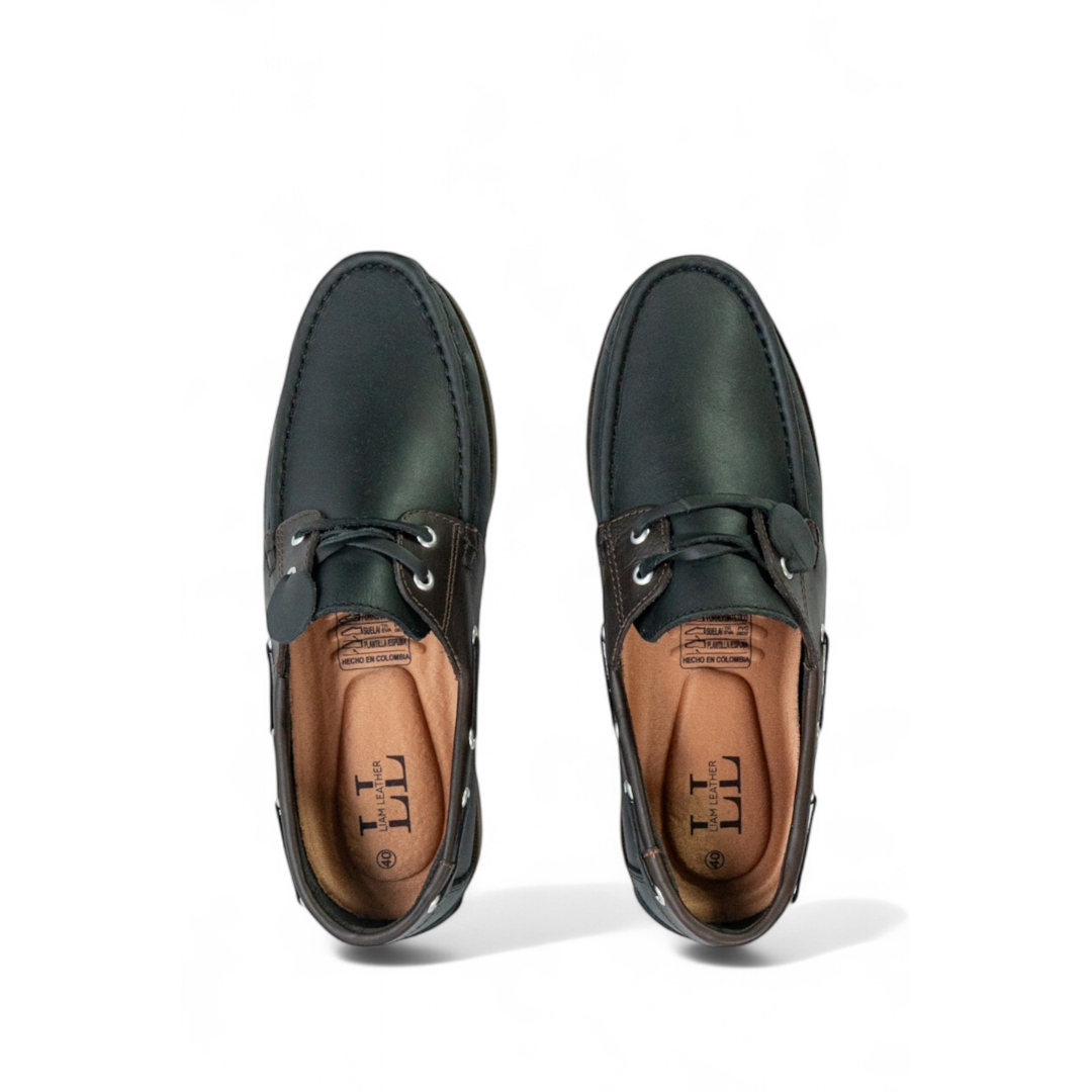 Mocasin Apache Combinado - Negro Cafe