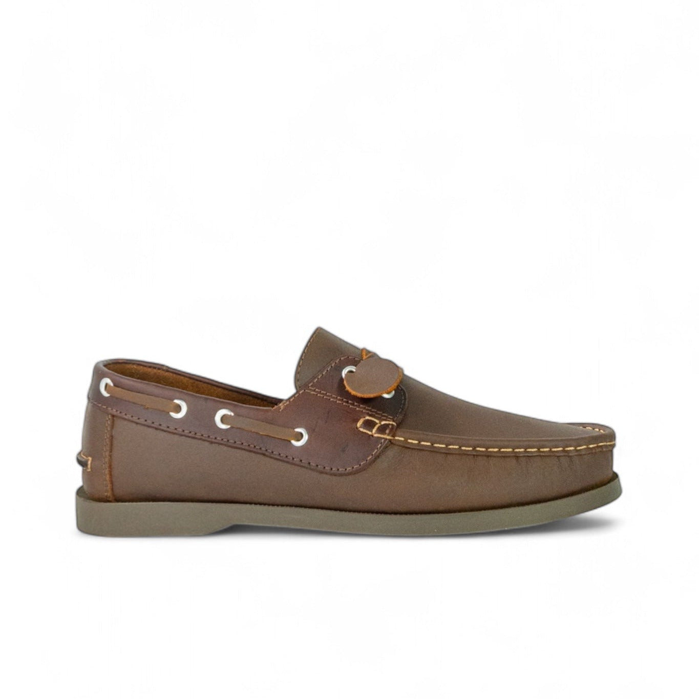 Mocasin Apache Combinado 13. Miel x Cogñac Brillo