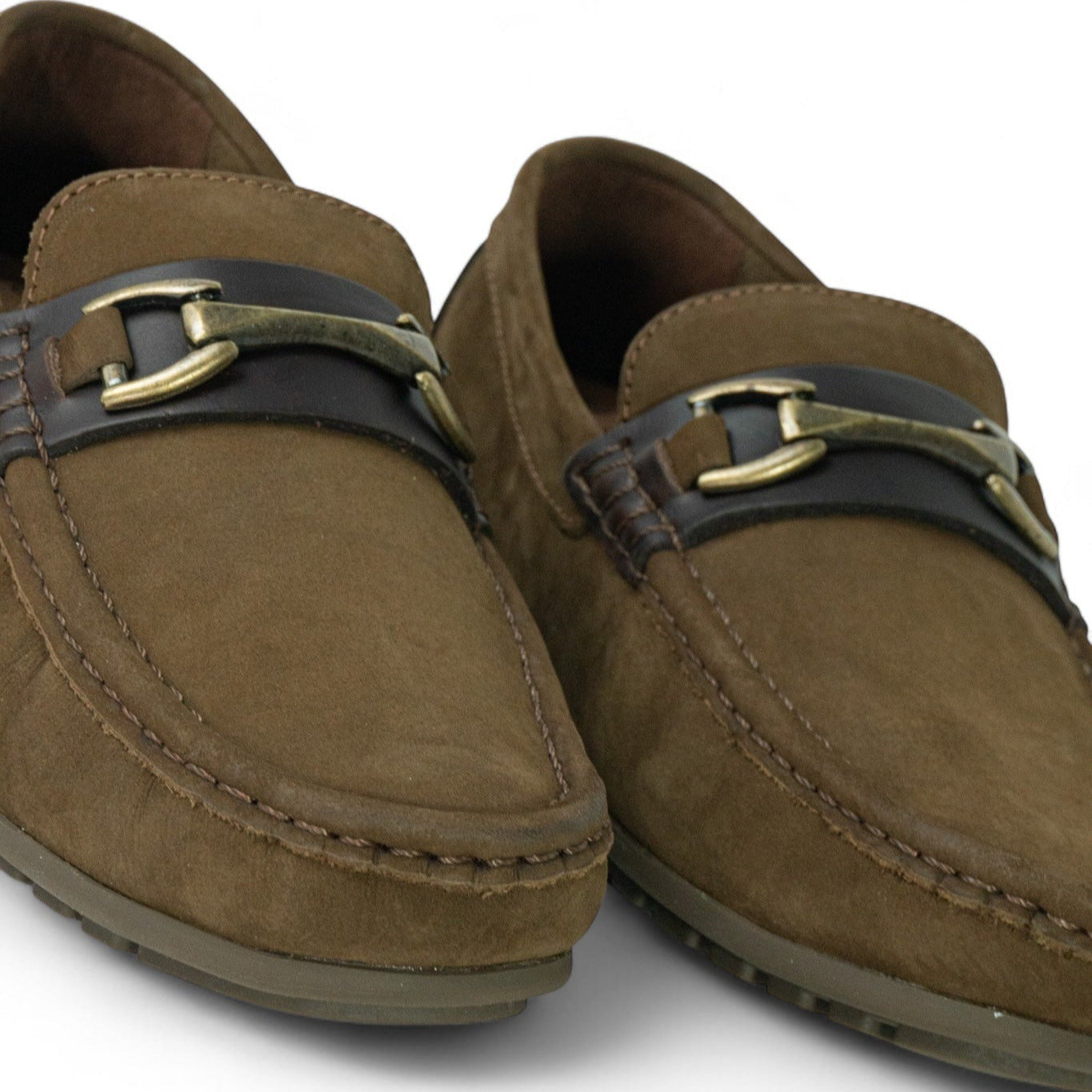 Mocasin Boston - Nobuck Bisont café