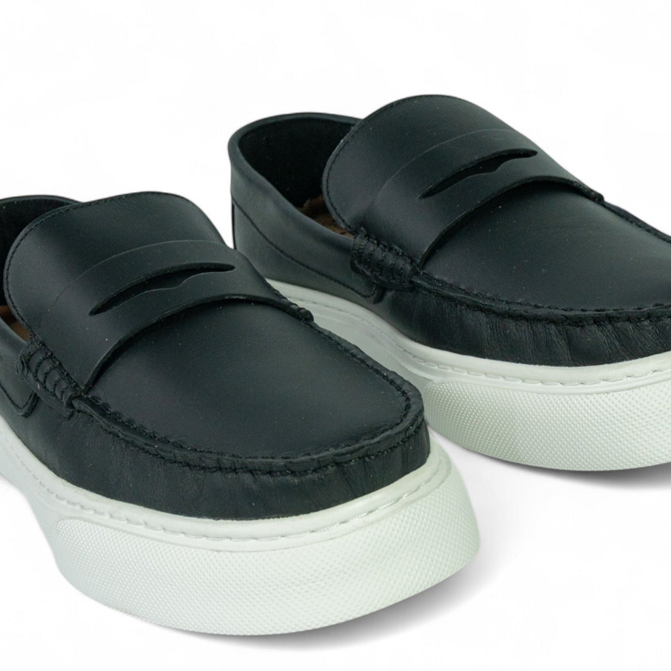 Mocasin Penny Loafers - Negro
