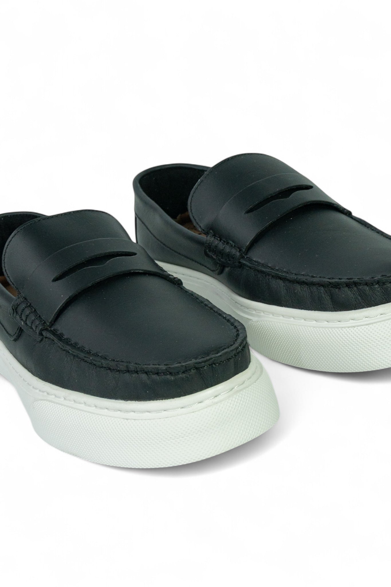 Mocasin Penny Loafers - Negro