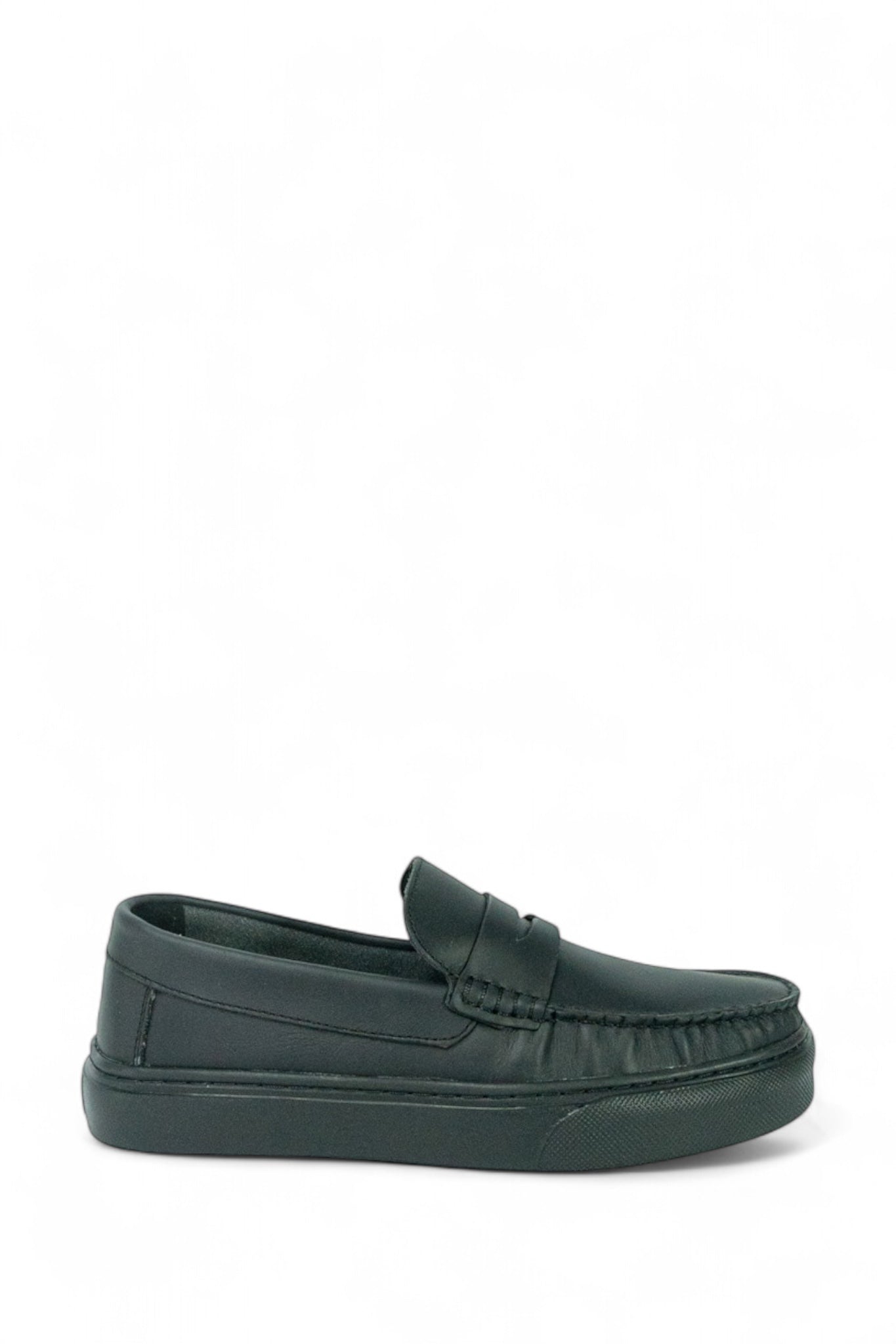 Mocasin Penny Loafers - Negro suela negra