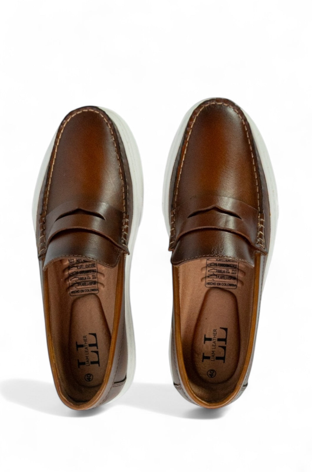 Mocasin Penny Loafers - Miel Aerografo