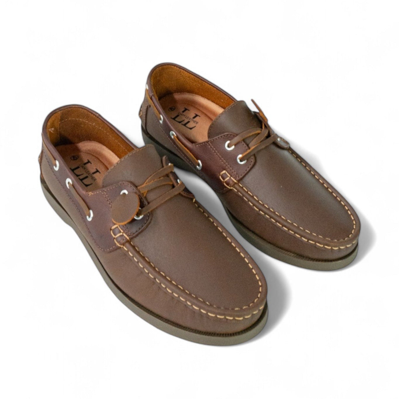 Mocasin Apache Combinado 13. Miel x Cogñac Brillo