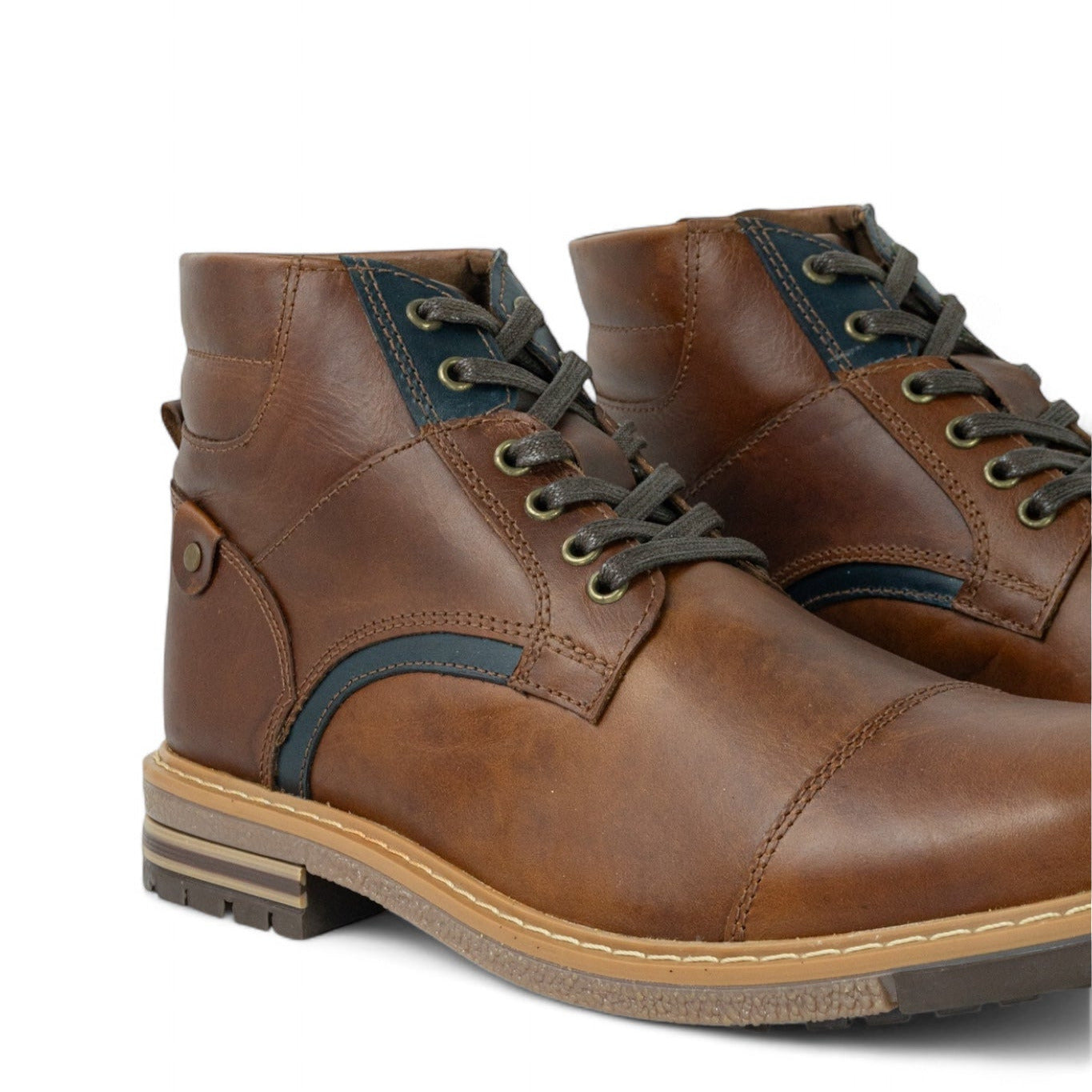 Botas Munich Miel X Azul