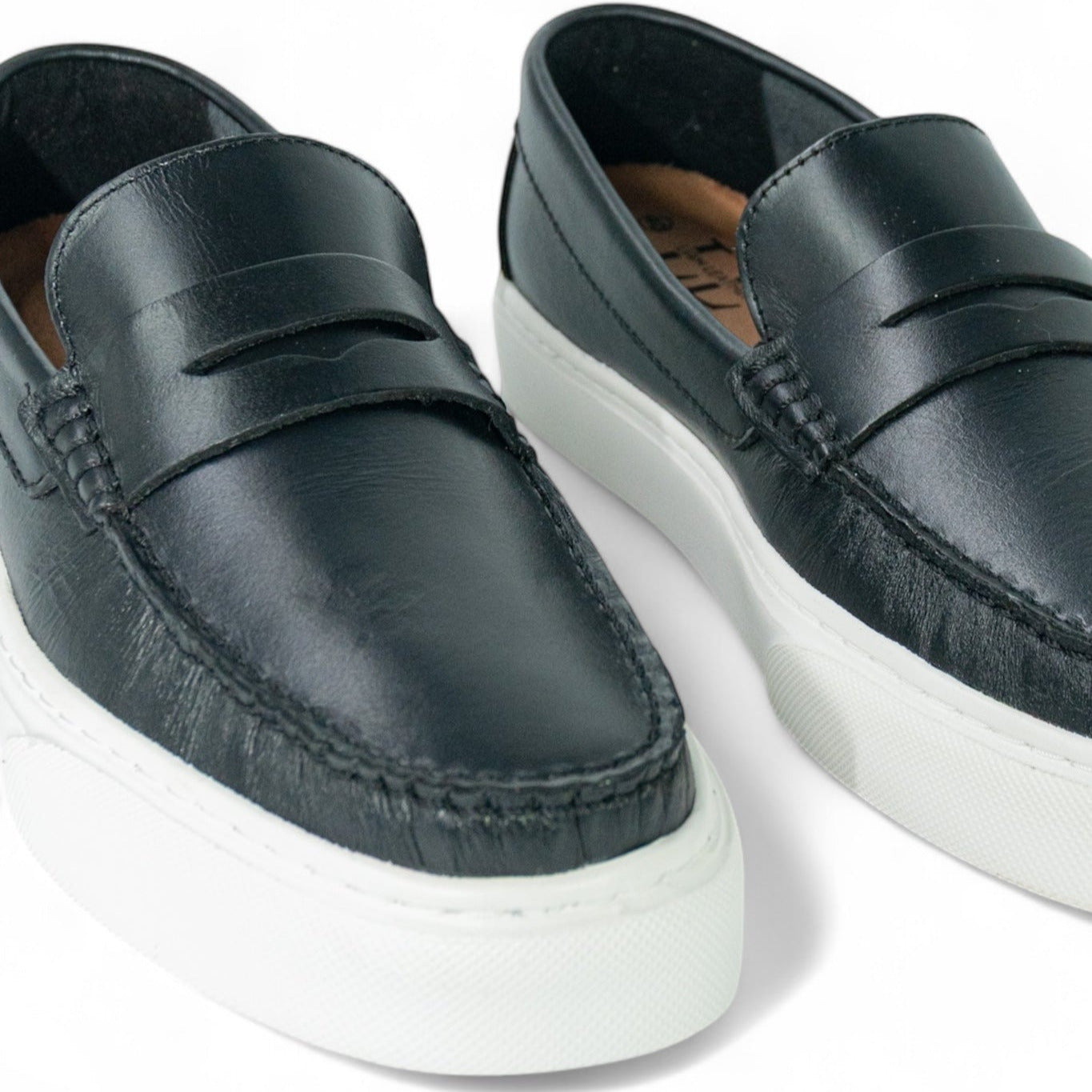 Mocasin Penny Loafers - Negro Brillante