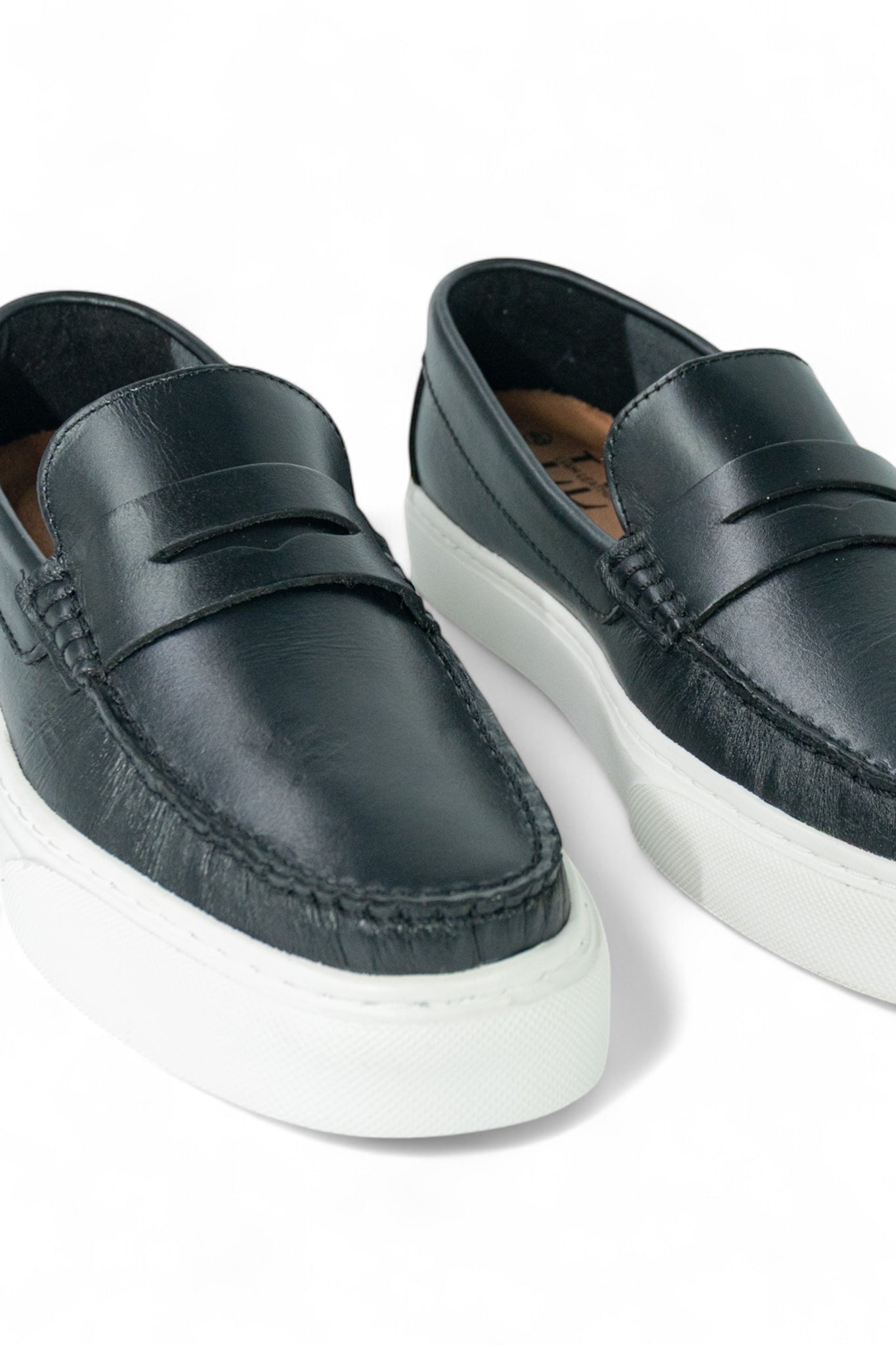 Mocasin Penny Loafers - Negro Brillante