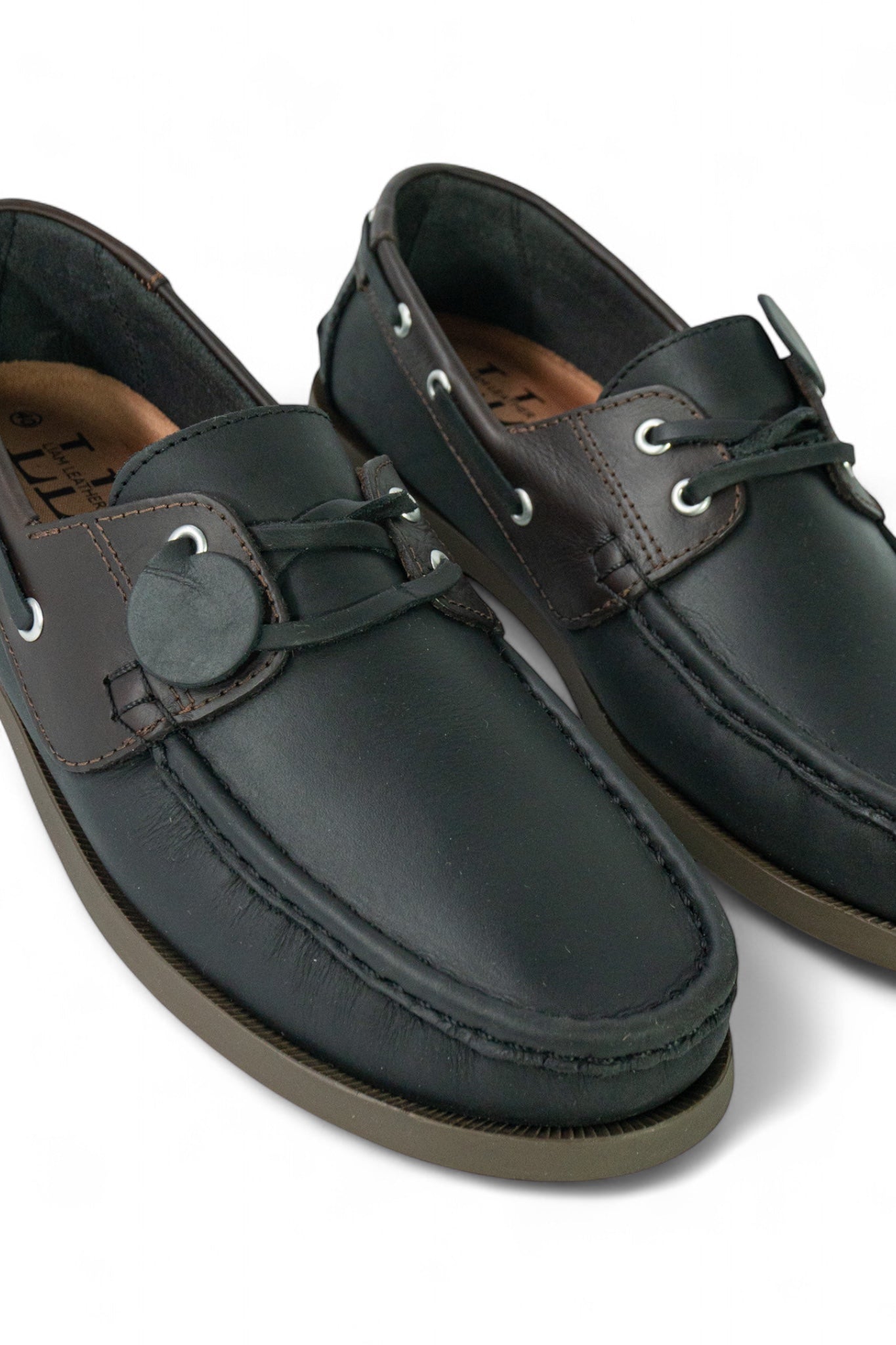 Mocasin Apache Combinado - Negro Cafe