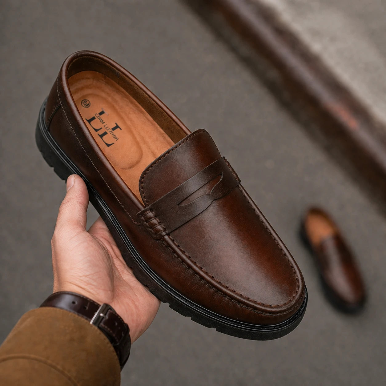 Mocasin Monaco - Cogñac Aerógrafo