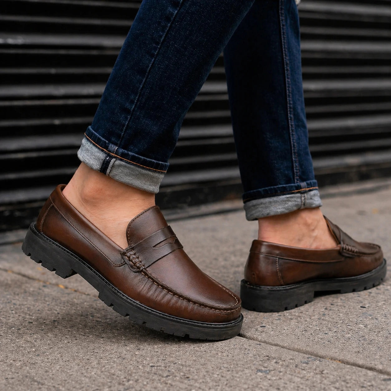 Mocasin Monaco - Cogñac Aerógrafo