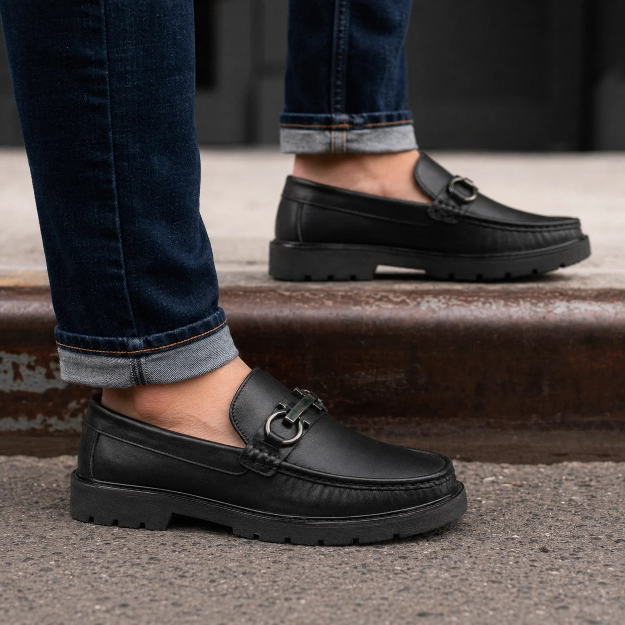 Mocasin Monaco - Negro