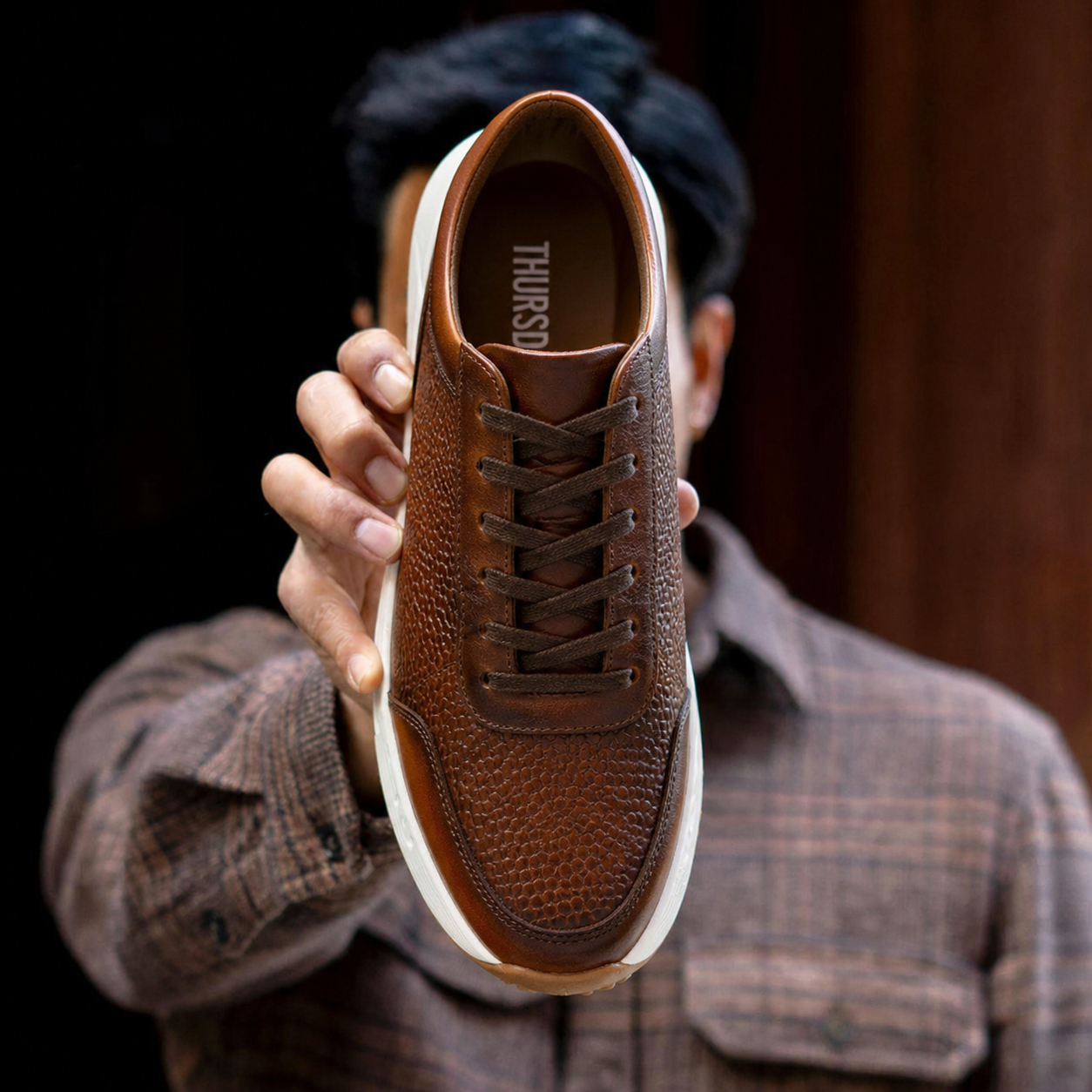 Tenis de cuero para hombre Liam