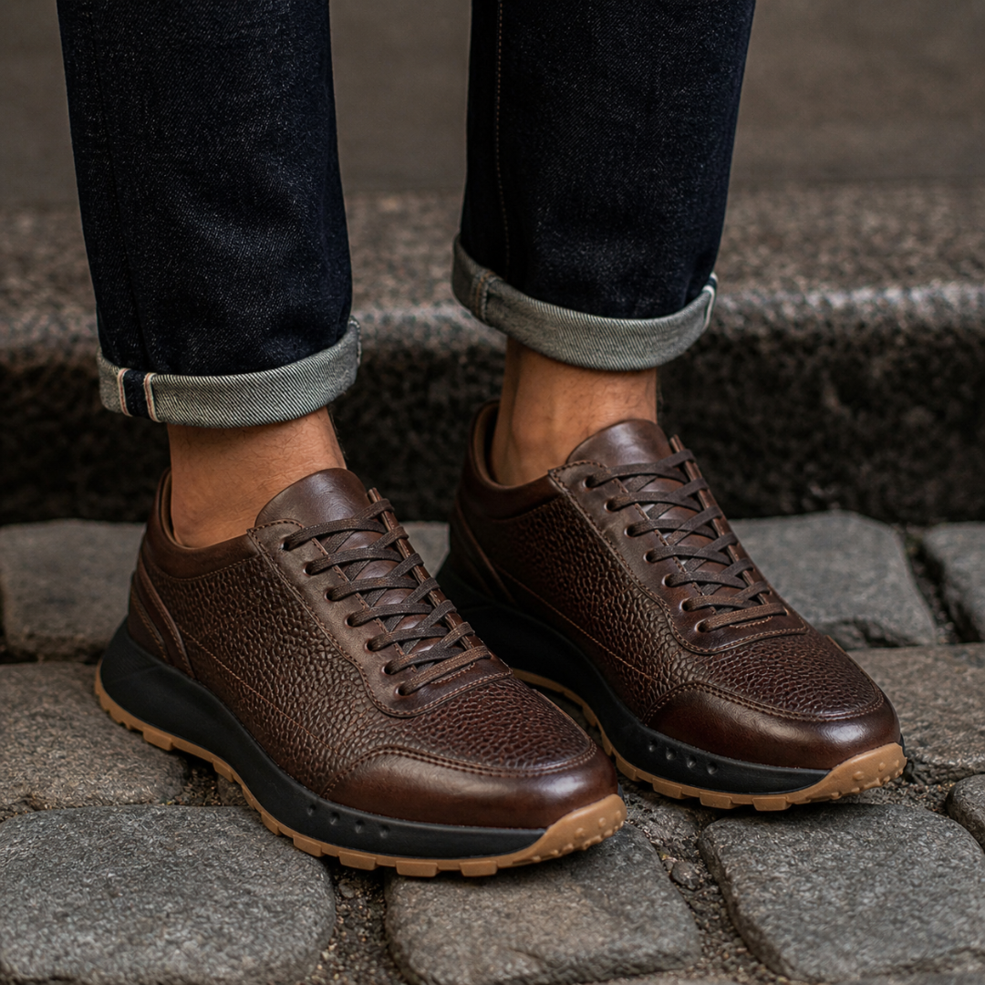 Tenis de cuero para hombre Liam