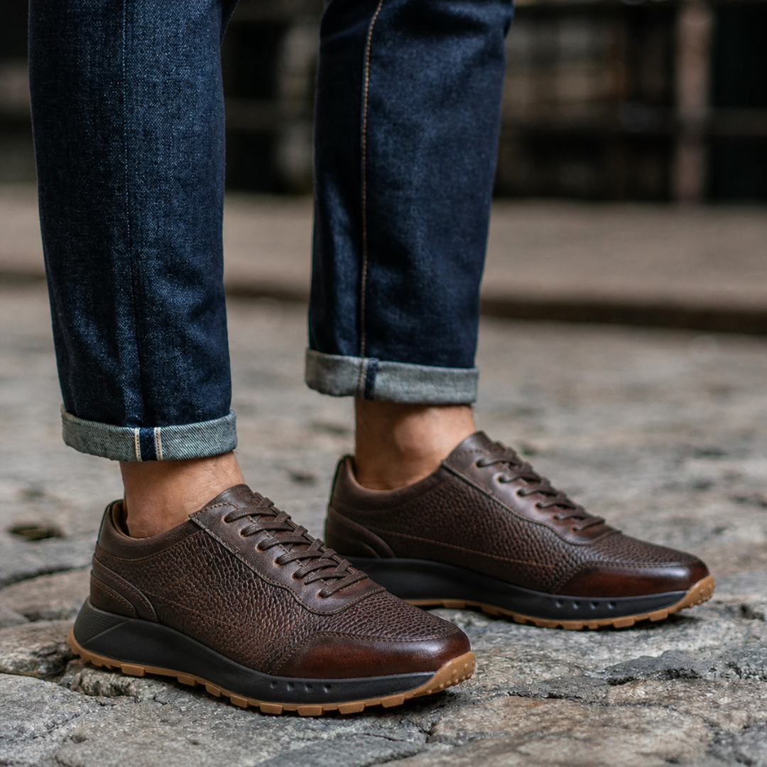 Tenis de cuero para hombre Liam